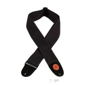 NEW!! Levy's 3" Wide Cotton Bass Guitar Strap - Black (15 available)